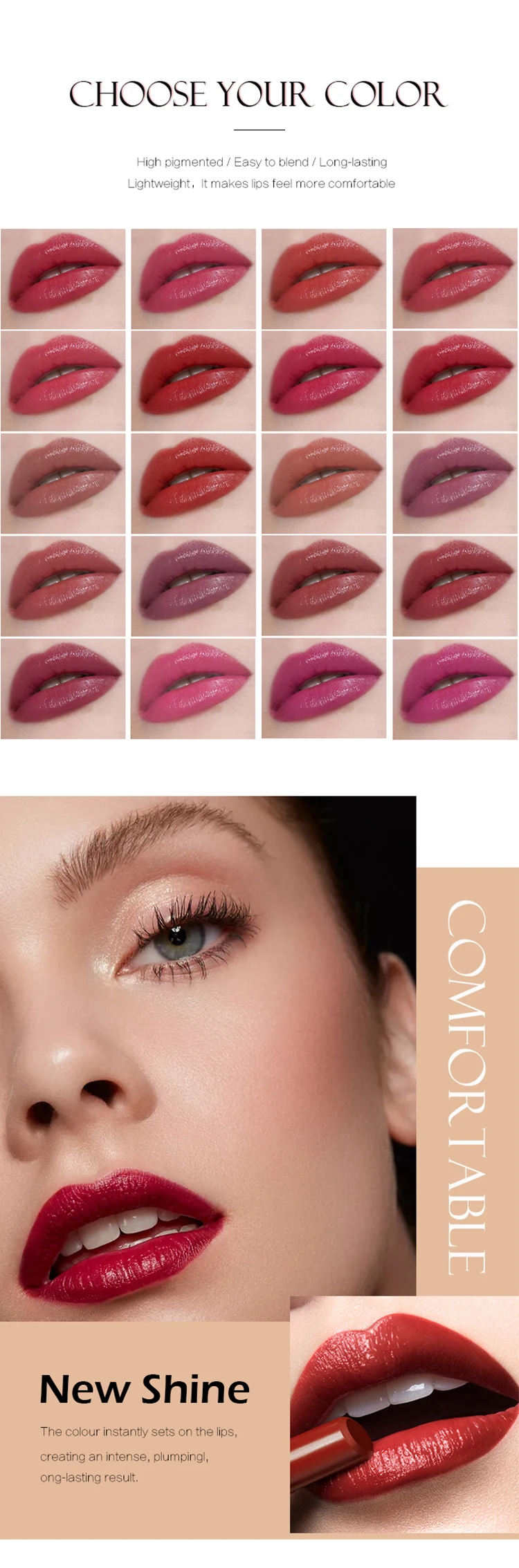 highly pigmented lipstick