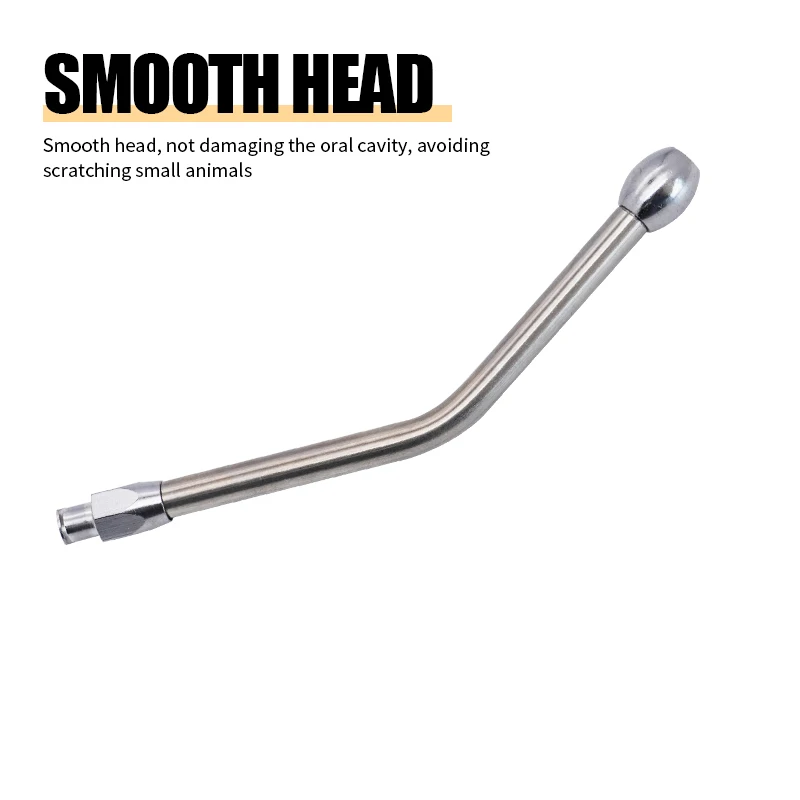 Reusable Veterinary Farming Cannula Drench Syringe Connector Animal Medicine Feeding Tools