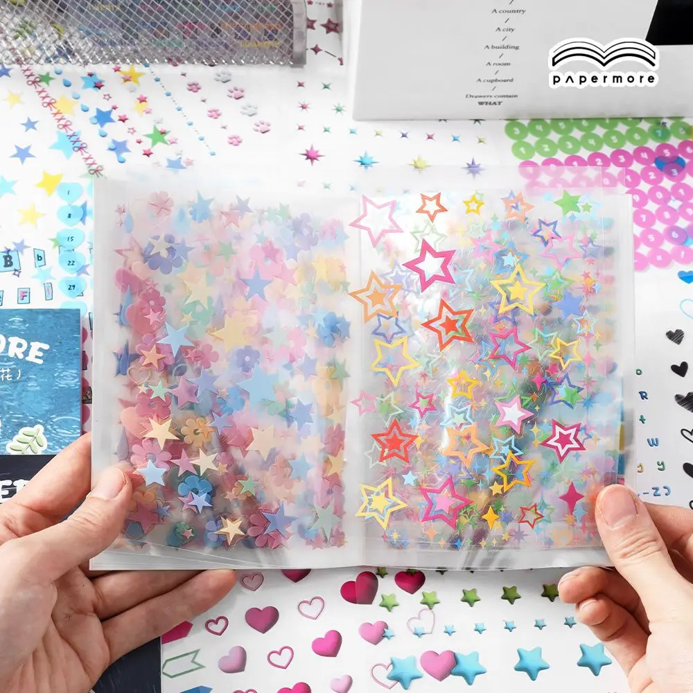 20 stickers per pack Starry Night Series Cute Handbook Decorative Material Stickers 4 types