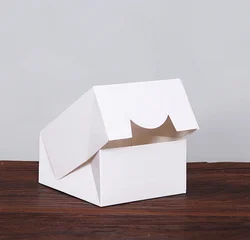 food grade Custom logo Bakery Box with Window Eco-Friendly Paper Board Cardboard Gift Packaging Boxes for Pastries Cookies Cakes