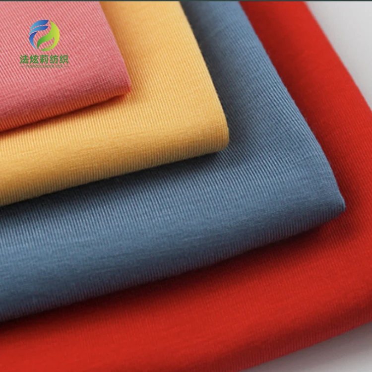 Eco-friendly  sustainable 170gsm  Lenzing Tencel 94%Modal 6%Spandex EcoVero Lyocell single jersey Knitted Fabric For T-shirt