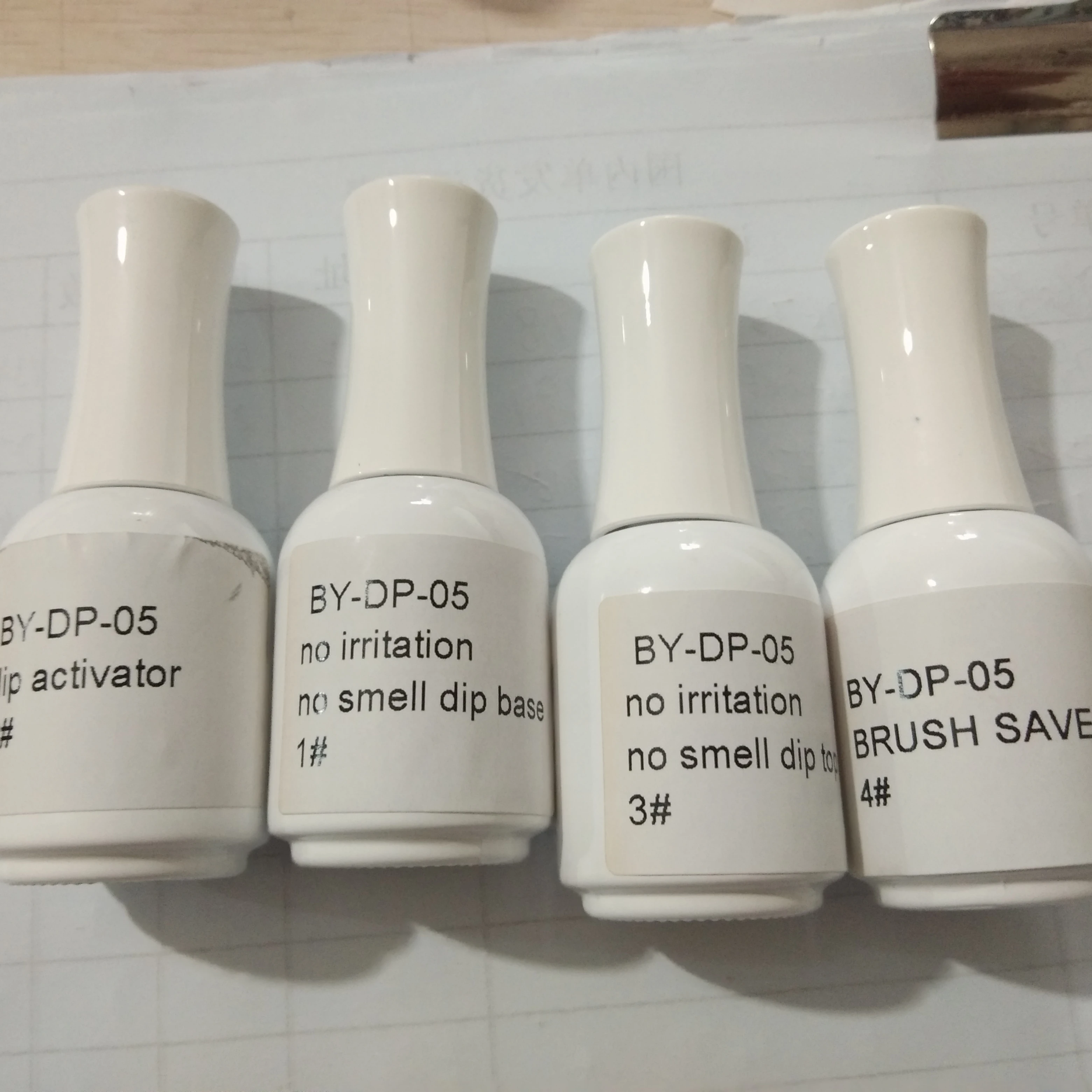 BIN low odor dipping powder liquid system wholesale unique no smell dipping powder nail system custom label