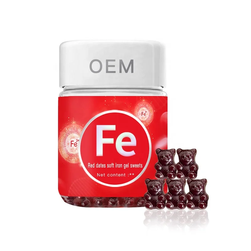 
OEM Wumart bear gummy sugar heme gummy sugar iron deficiency supplement health products 