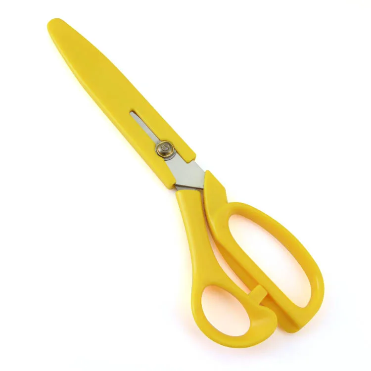 Top quality wholesales sewing scissors plastic tailoring scissors with cover