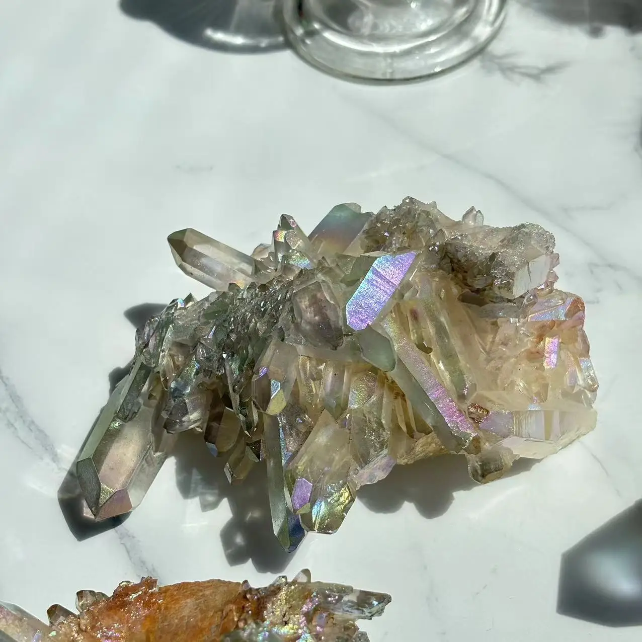 High Quality Colorful Original Crystal Stones Raw Quartz Stones Wholesaler Aura Quartz Cluster For Decoration