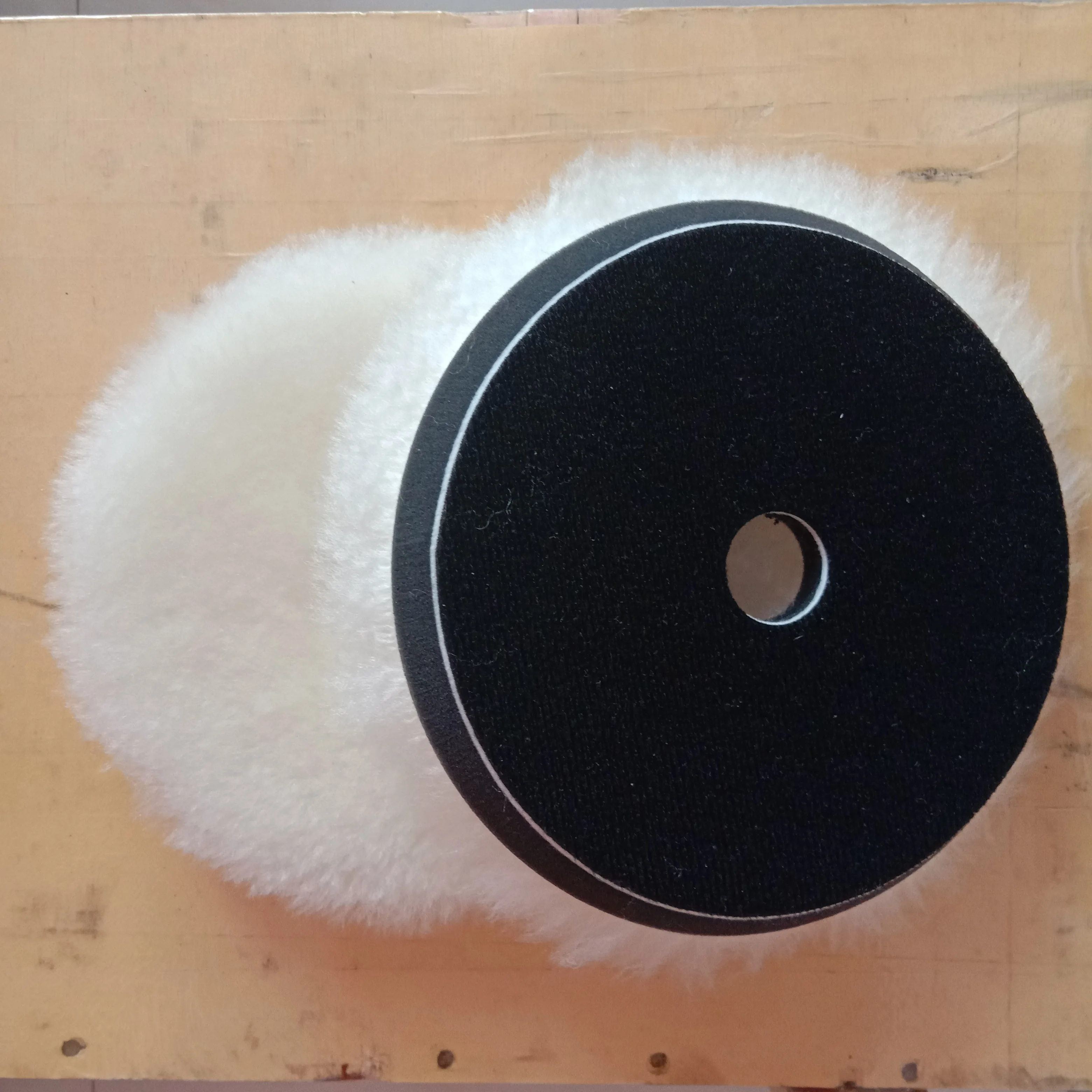 wool disc for Japanese long wool pad grinding machine and auto polishing DA self-adhesive disc