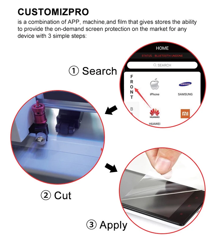
Hydrogel Raw Material TPU Film Plotter Cutter for Customizing Mobile Phone Protector and Skin 