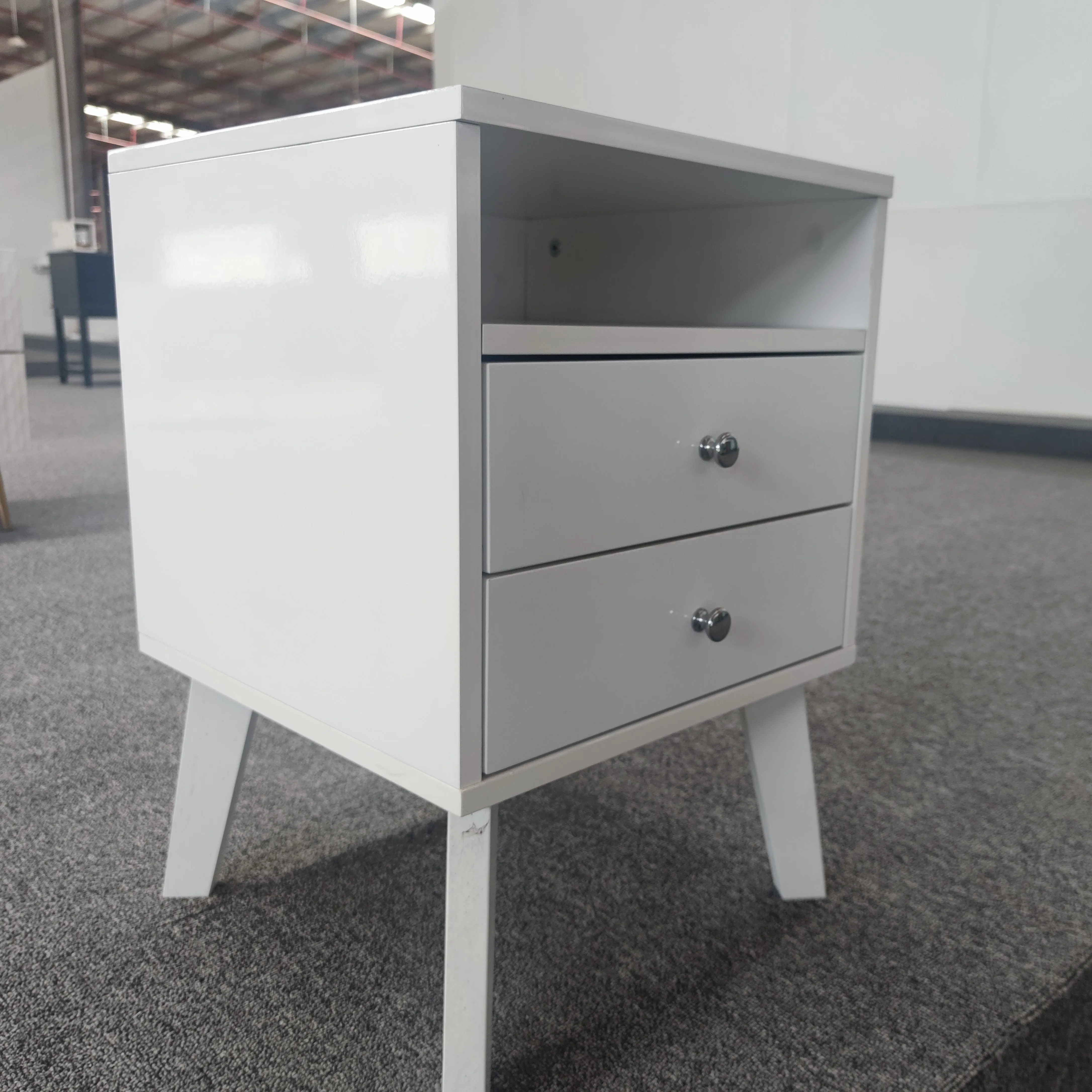 AiLiKEA  Modern hot sale Bedroom Furniture Bedside Nightstand with Drawer Wood Panel Design for Living Room Home Storage