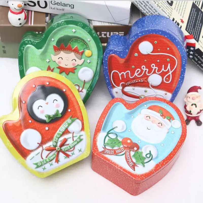 chocolate cookie Christmas metal tin box