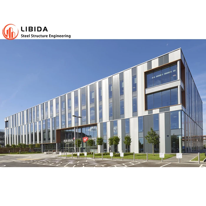 Высококачественная сборная стальная конструкция, складское офисное здание