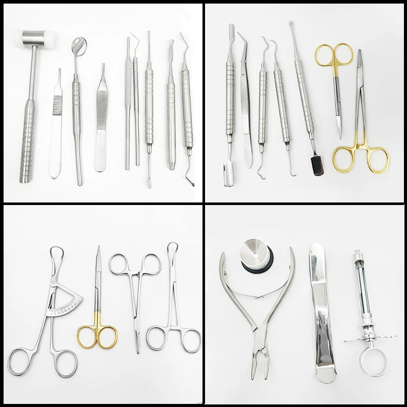 26 Pcs/set Dental Implant Tools Basic Instrument Set Dentist Surgical Tool Dental Implant Surgery Kit
