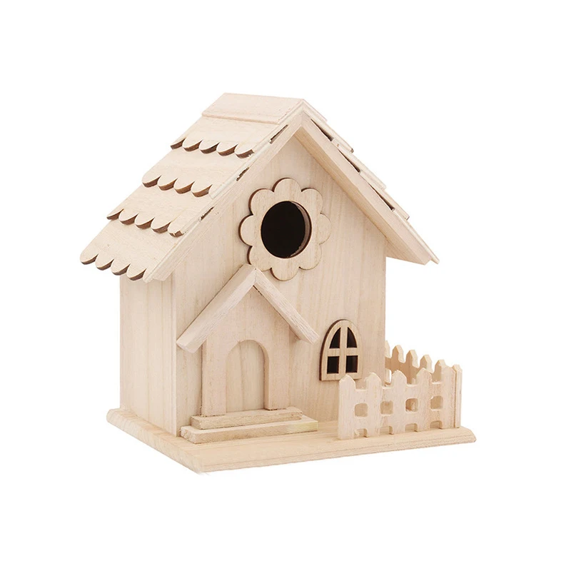 Wholesale Outdoor Wooden Bird Living Houses Hanging Birdhouse Breeding Cage