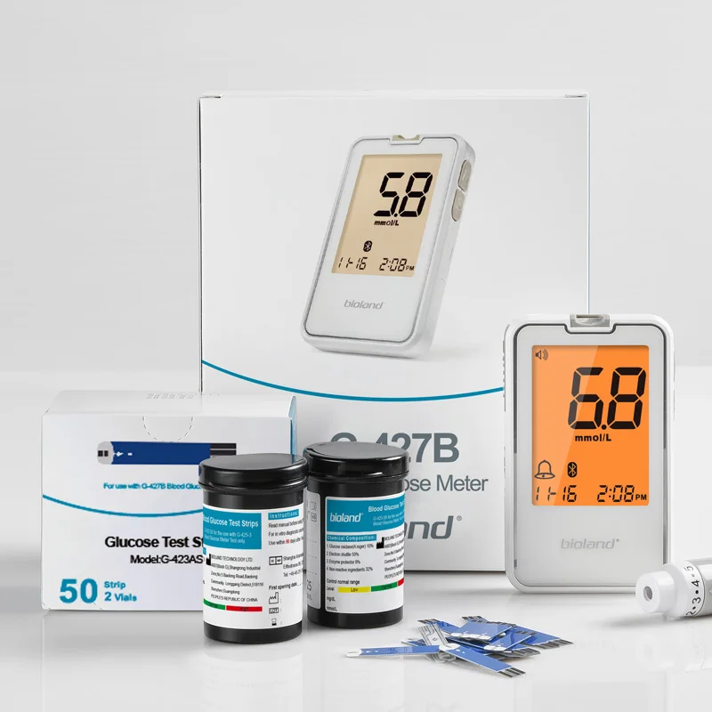 Clinical Proved Bioland New-design Blood Glucose Meter G-427B With Blue-tooth Transmission Protocol and SDK