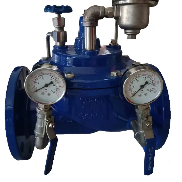 Hydraulic pressure control valve floating ball solenoid valve multifunction flow control valve for water treatment