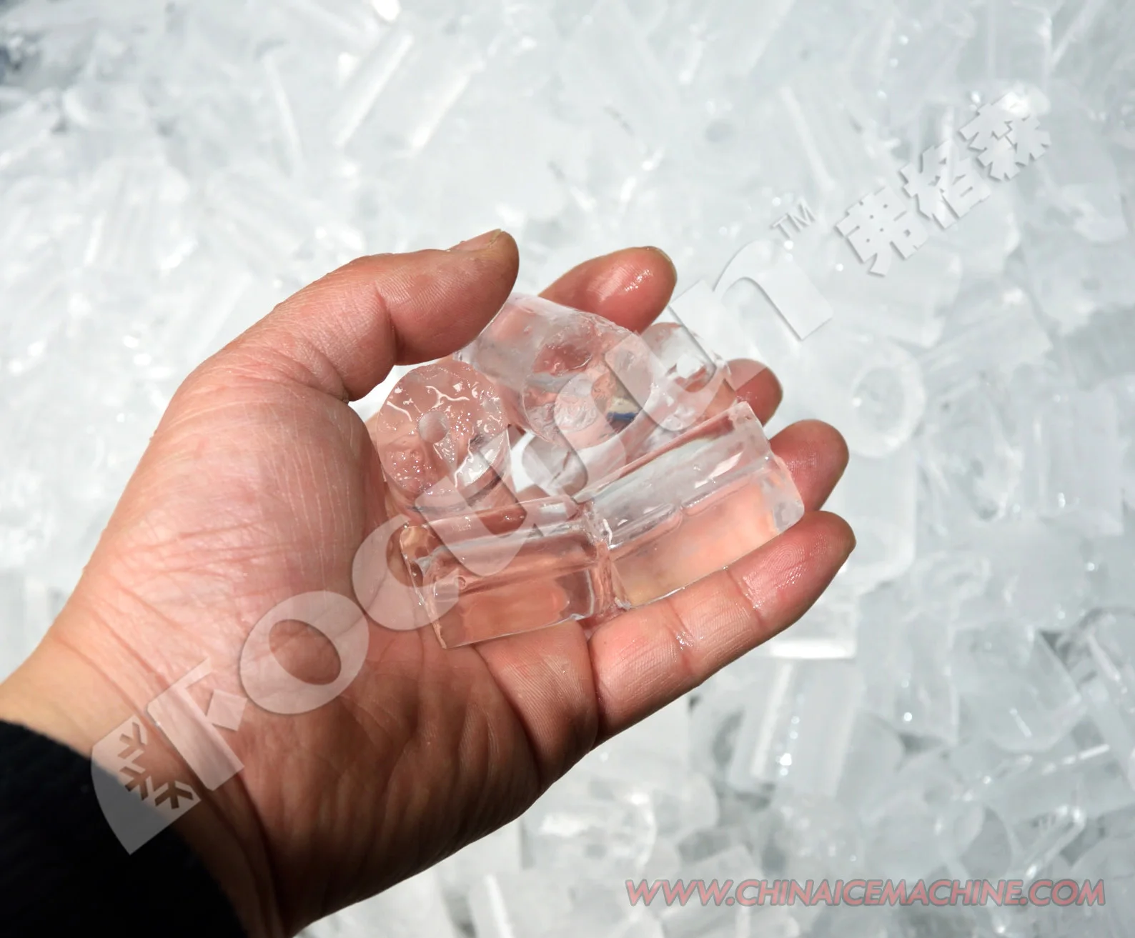 Tube Ice Machine 2Ton with ice storage bins