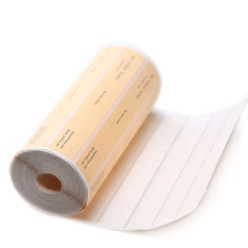 Custom Textured paper tea labels texture print self adhesive label