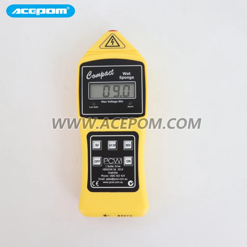 Wet sponge leak detector WETSPONGE Checking the coating anti-corrosion layer with seven meters of cable