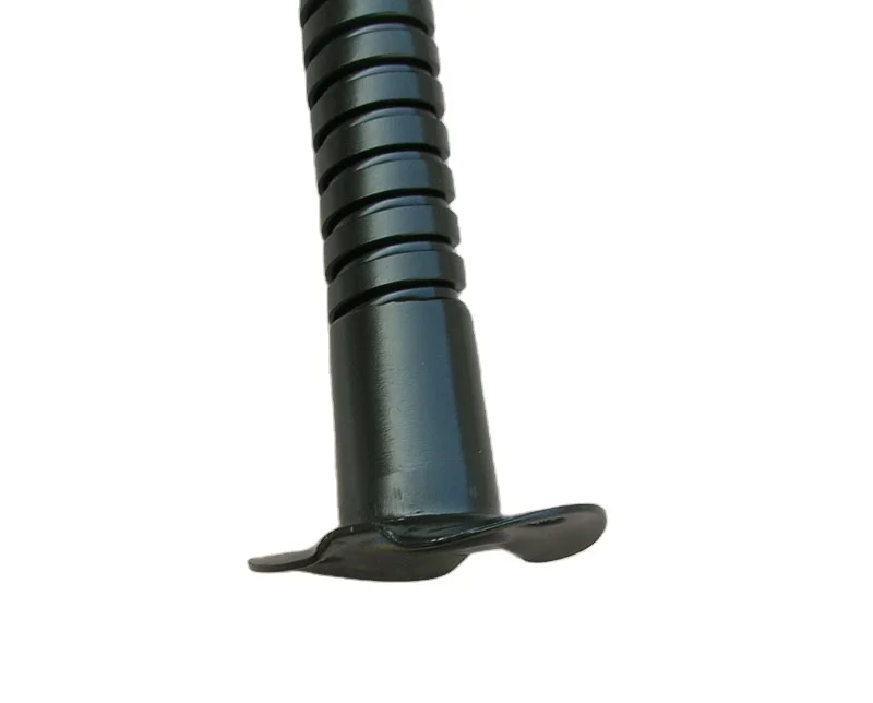 Flexible bendable gooseneck tubing hose with flange