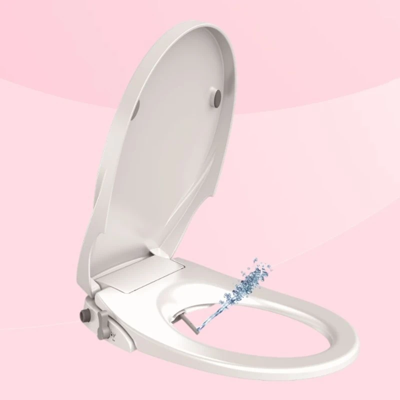 Non Electric Mechanical Hygeian Toilet Seat and Healthy Seat Bidet Double Sprayer soft closing and one button quick release