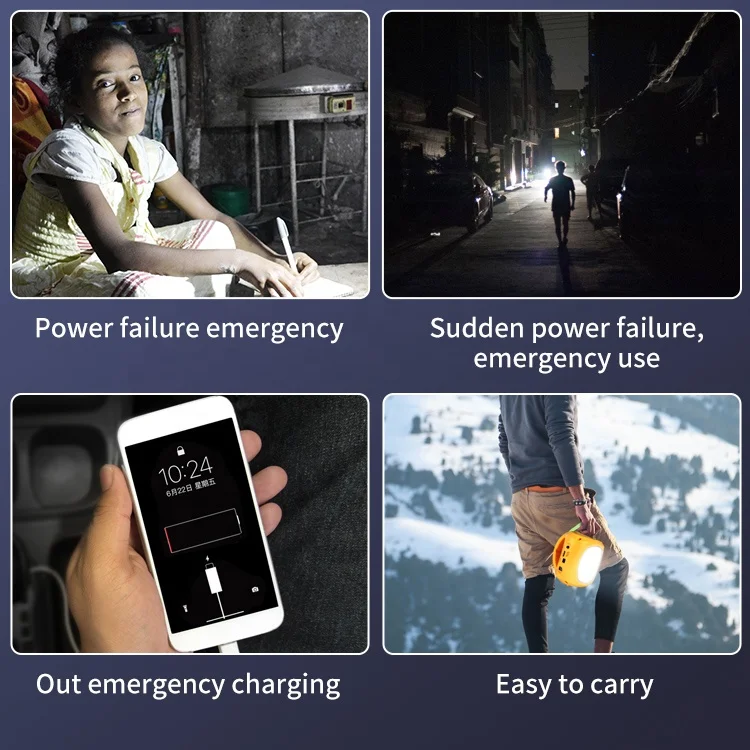 Оптовая продажа, перезаряжаемый светодиодный фонарь для кемпинга на солнечной батарее с fm-радио