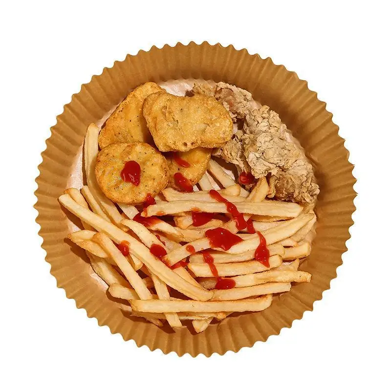 Air Fryer Disposable Paper Liner Non Stick Round Baking and Parchment Paper Sheets  for Baking Roasting Microwave