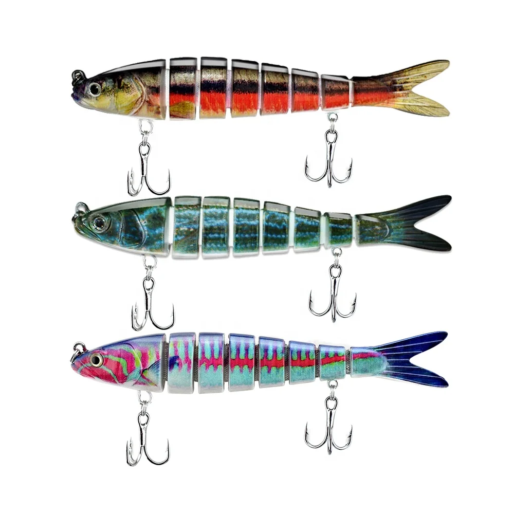 8 segment lure 10cm/10g good action swim bait hard plastic fishing lure cheaper price lure