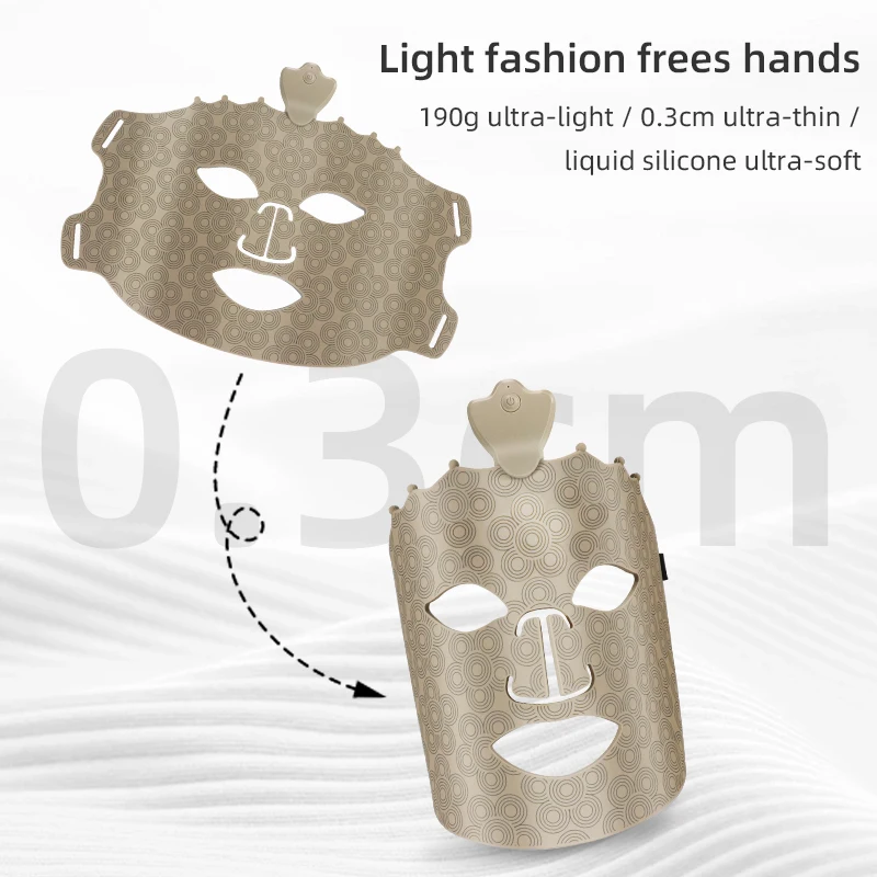 7 Colors 470NM 520NM 590NM 630NM Near Infrared Led Facial Face Red Light Therapy Mask