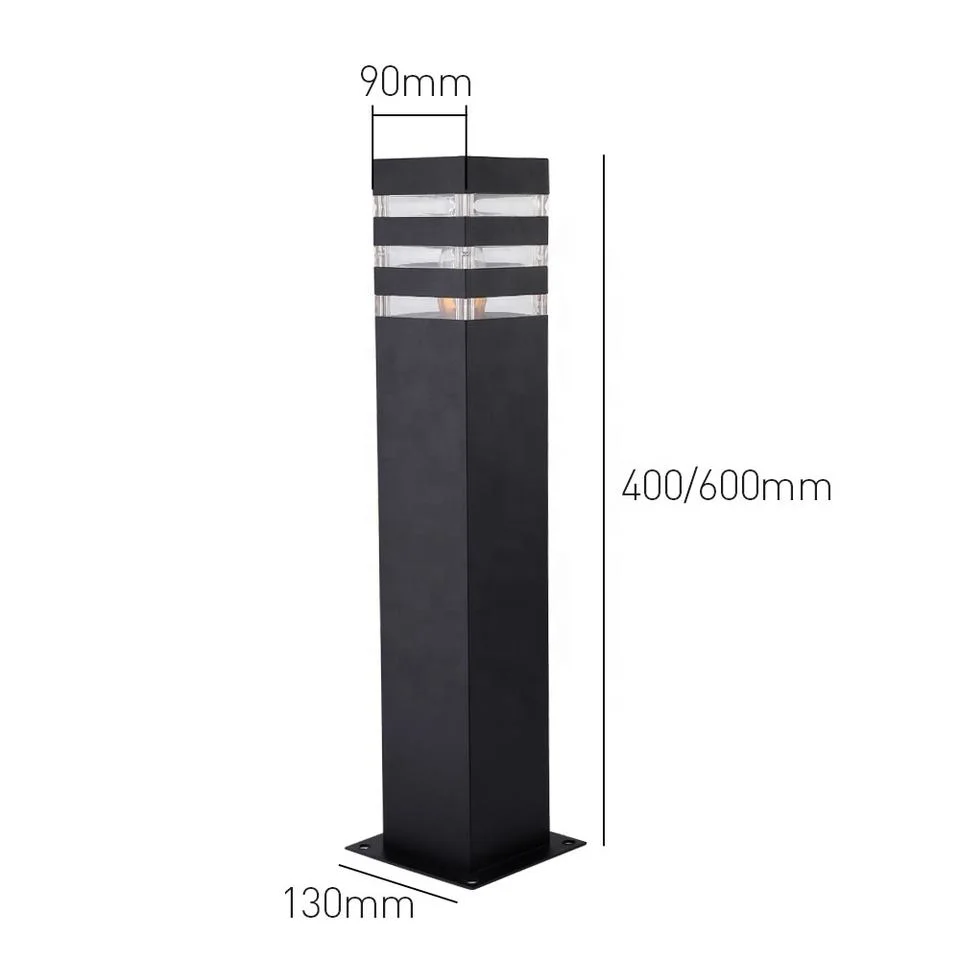 Yunduo Fast Shipping Outdoor Landscape Lawn Aluminum Waterproof IP55 40CM 60CM Height LED Bollard Light