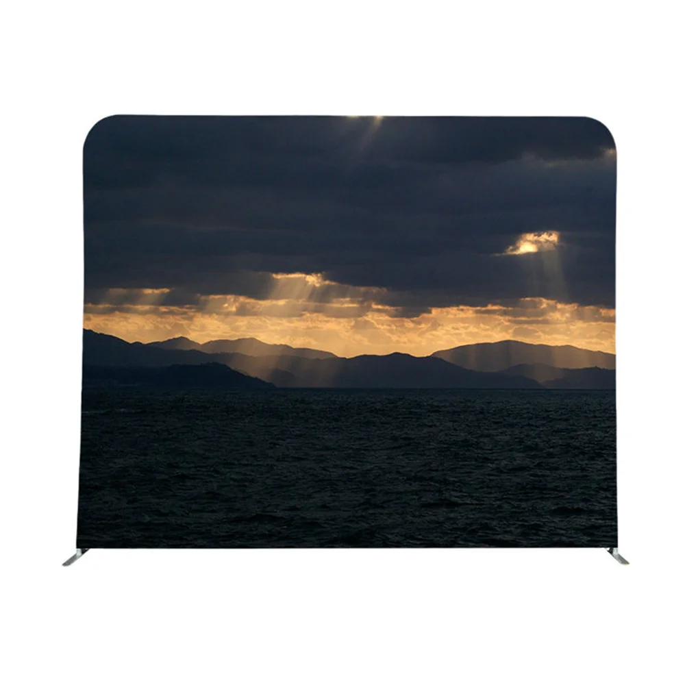 Step And Repeat Backdrop Outdoor Branded Expandable Lightweight Factory Tension Fabric Banner for Campaign