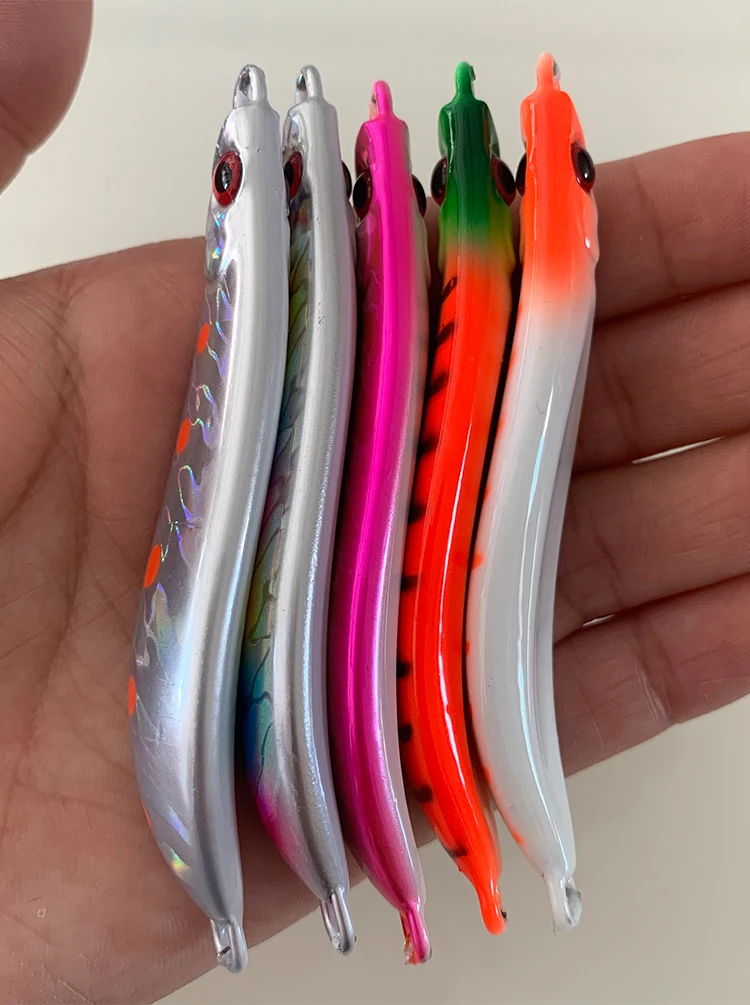 New OEM 20g 30g 40g 60g 80g Vertical Jigs Saltwater Jigging Lures Lead Fishing Lure Metal Jig