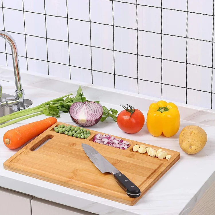 Best Seller Bamboo Cutting Board Customization Bamboo Chopping Board with Container For Kitchen