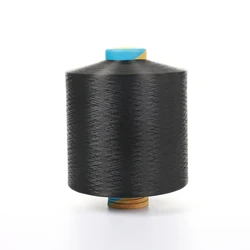 100% Polyester Draw Textured Yarn 300D/96F DTY Black