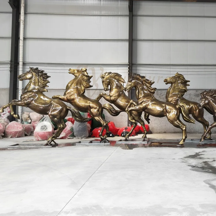 Fiberglass Horse Sculpture Fiberglass outdoor sculpture for Garden Sculpture Animals outdoors Fiberglass For sale