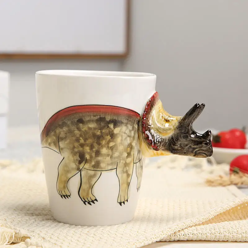 Crossing Peekaboo Ceramic Face Creative Mug 3d Mug Modeling Handle Custom Animal Mug Set