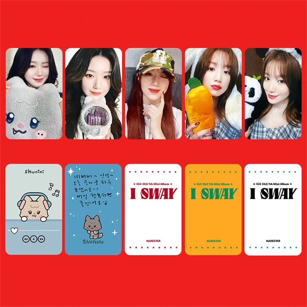 KPOP (G)I-DLE I SWAY Album Persona Selfie Photocards YUQI Shuhua Miyeon MS Ver Lomo Cards Soyeon MINNIE Postcard Fans Collection