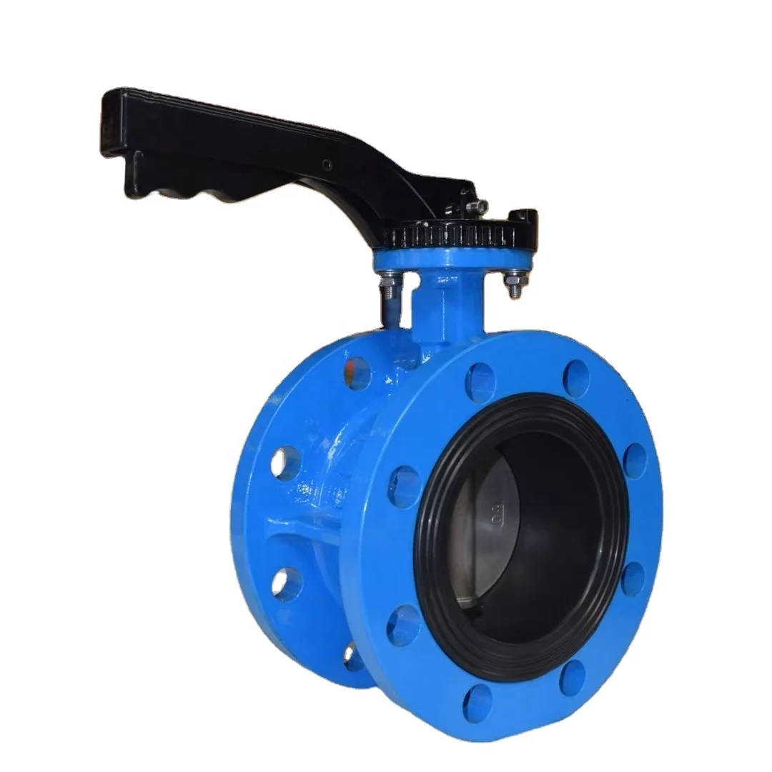 Handle Corrosion Preventive Acid Chemical Resistant Ptfe Seat Wafer Steel Wcb Lever Operated Butterfly Valve