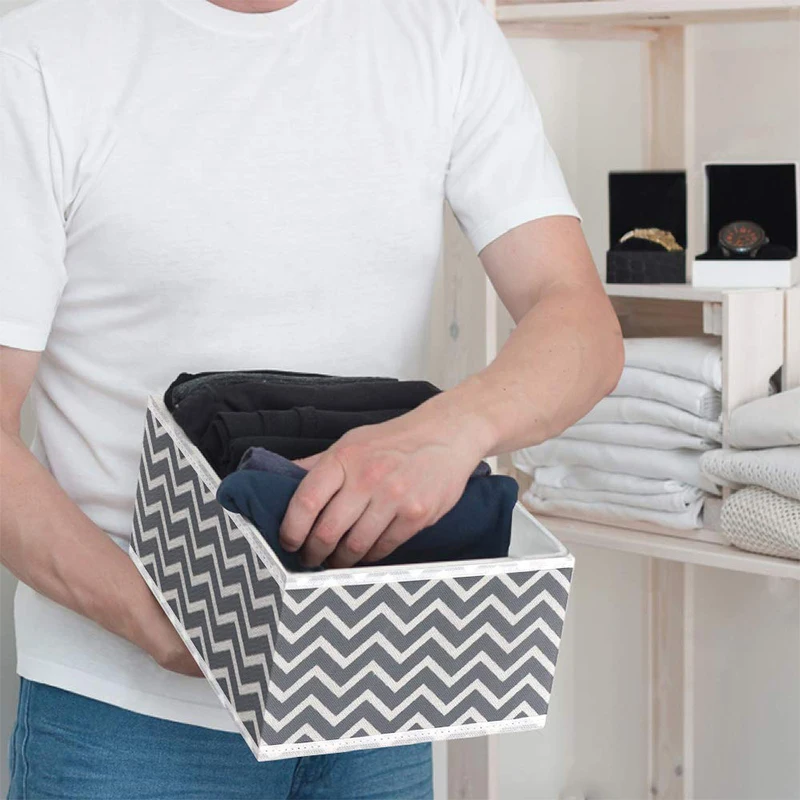 Customized Non Woven Fabric Wardrobe Storage Organizer Foldable Drawer Dividers Underwear bra organizers