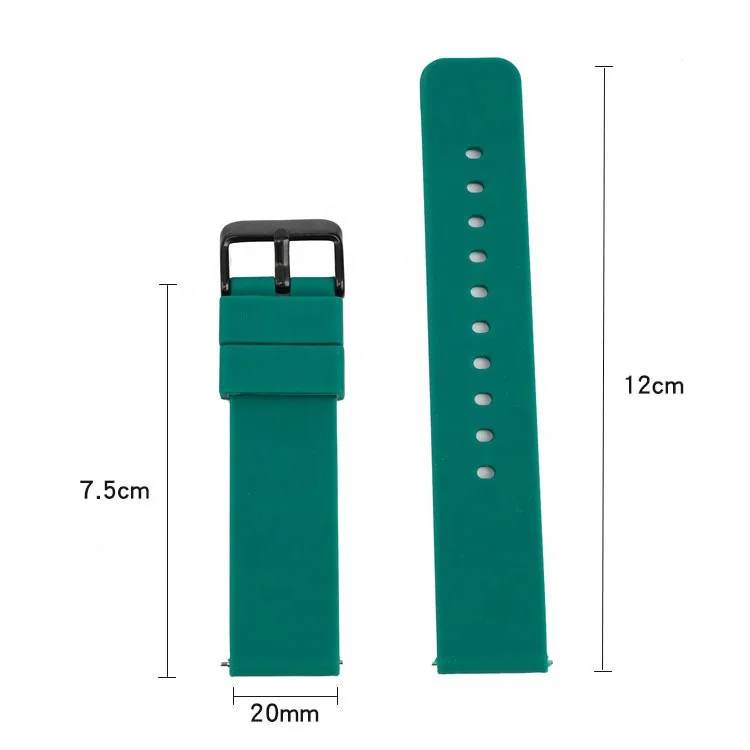 Watch Straps - Silicone Quick Release Soft Rubber Replacement Watch Bands - Multiple Colors