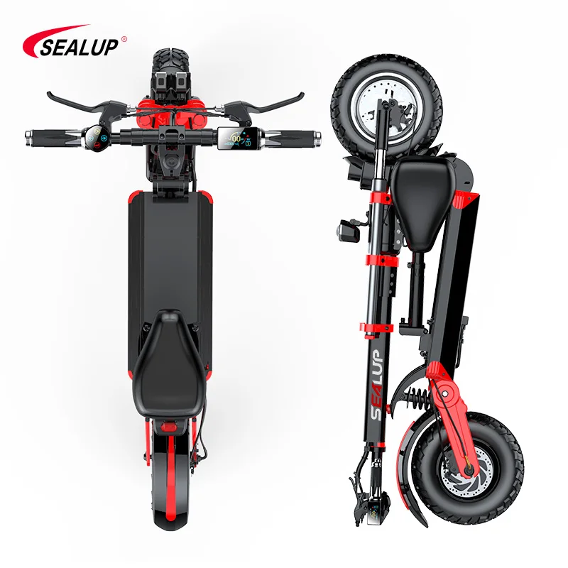SEALUP Q18 48V 500W 12-INCH ADULT OFF-ROAD FOLDABLE ELEKTRO SCOOTER FRAME AND ACCESSORIES FOR SALE