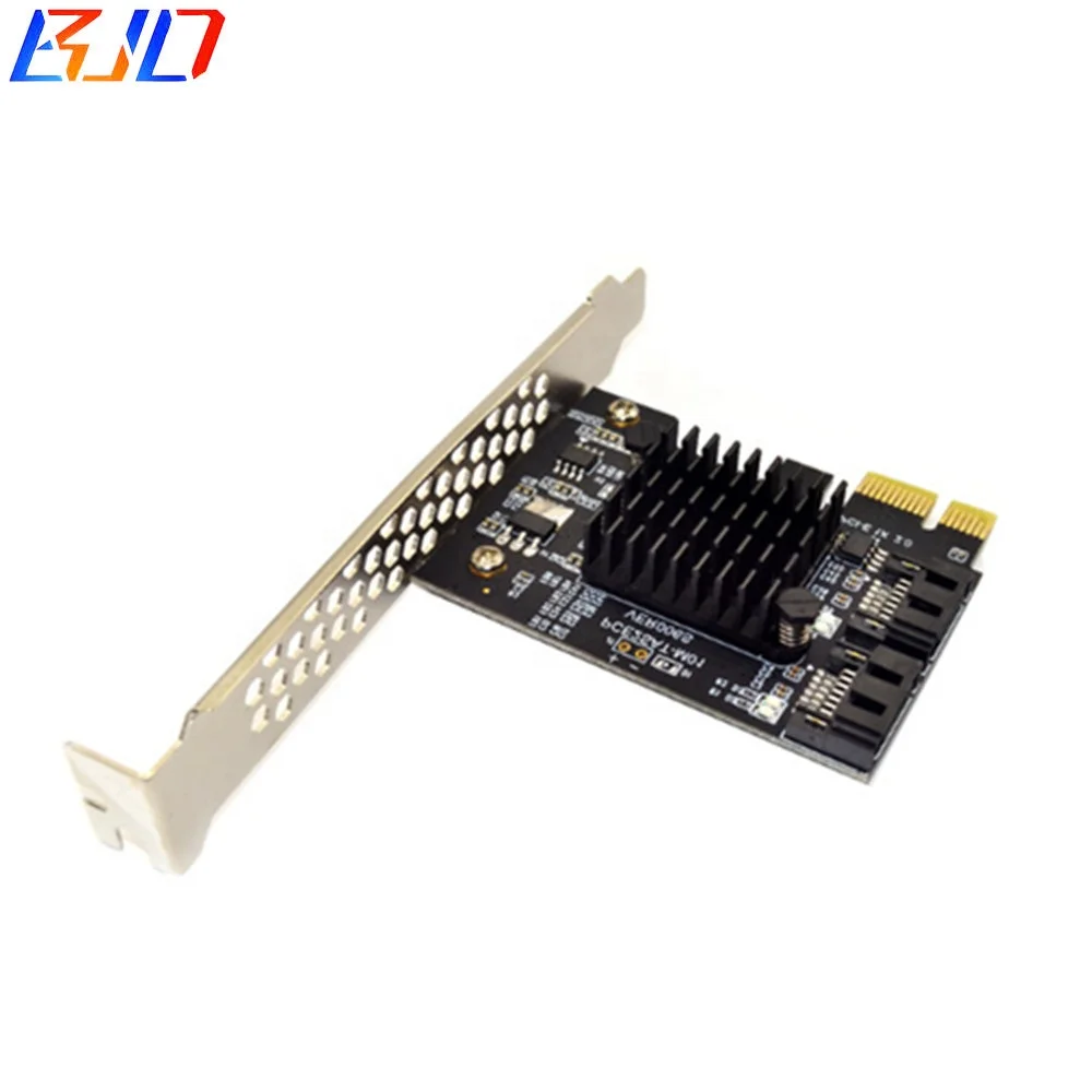 PCI Express SATA 3,0 контроллер карты, 2-портовый PCIe SATA III 6 ГБ/сек. адаптер постоянного тока в переменный конвертер