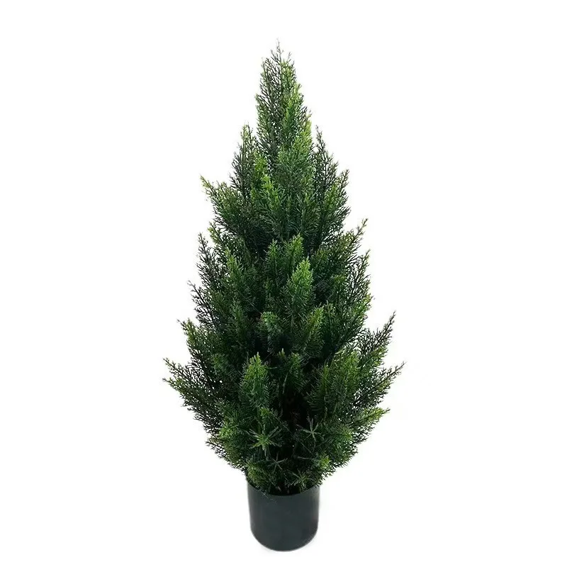 Green simulation Artificial Pine Tree Artificial Trees For Outdoor Indoor Decorative Durable Plastic Plant