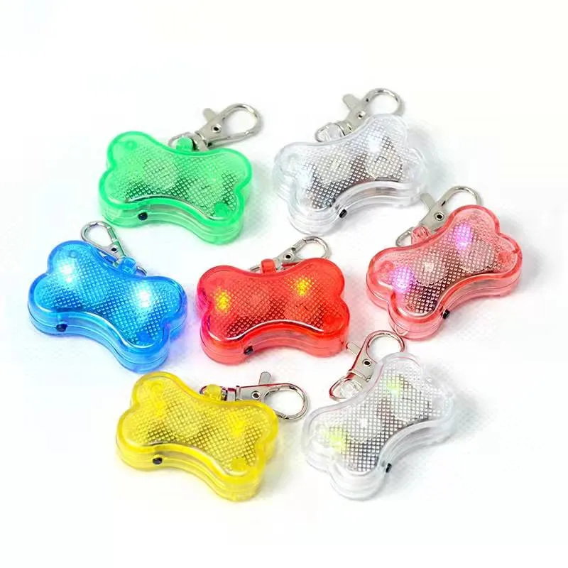 2021 горячая Распродажа по заводской цене, светодиодная идентификационная бирка в форме кости с безопасным мигающим светом, подвеска-бирка для собак и домашних животных