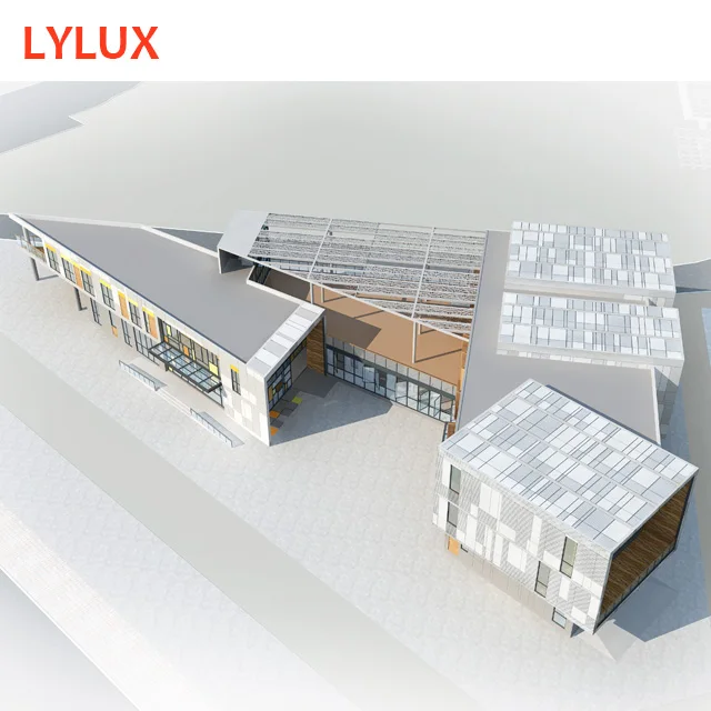 Modern style fast assembly building prefabricated child school Children art centre, museum, dorm, boarding school