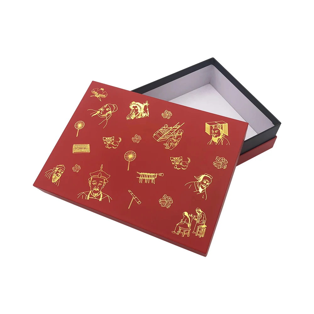 Custom Luxury Tasteful decorative unique Ring Necklace Paper Packaging Gift Jewelry Box