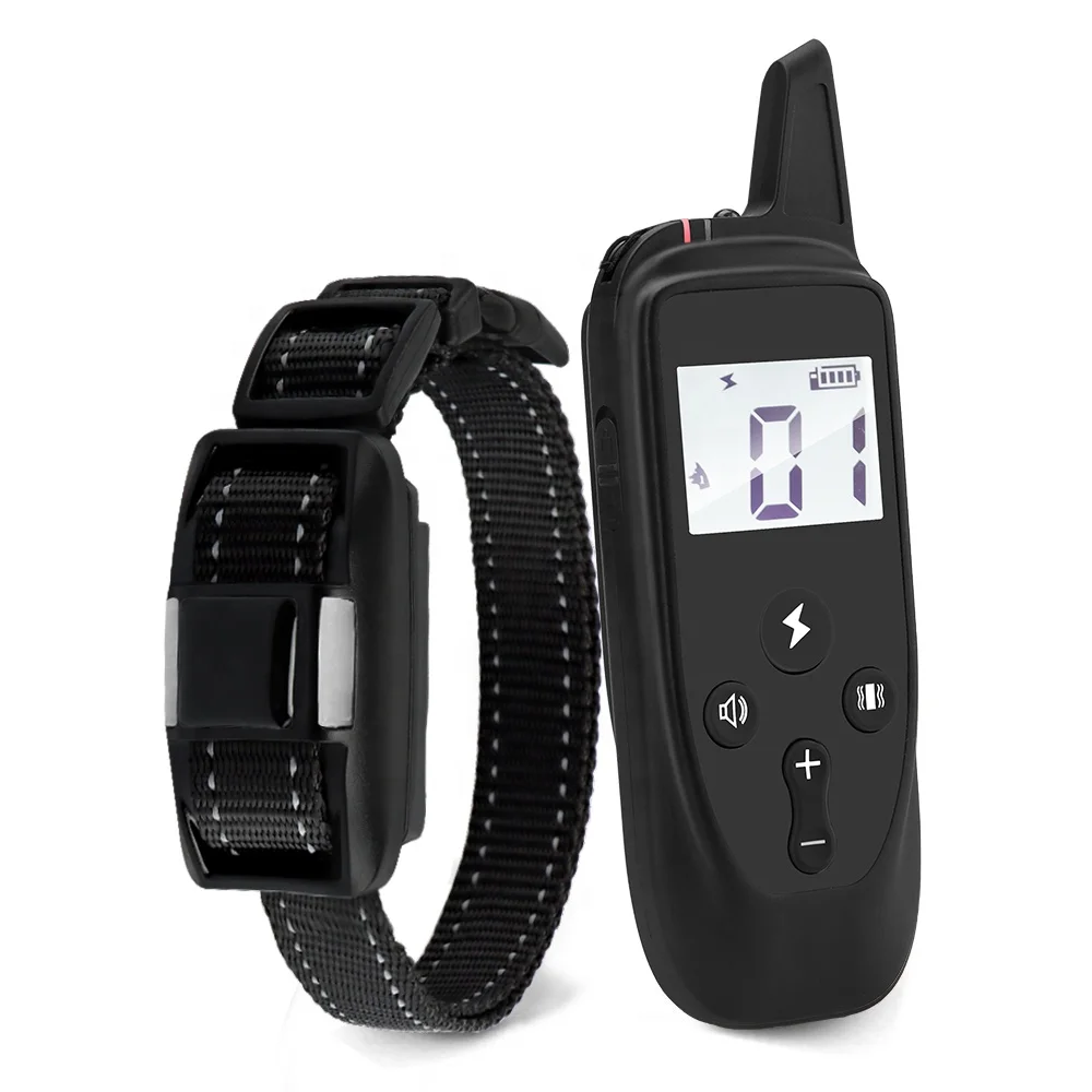 Dog Training Collar for 2 Dogs 3280Ft Control IPX7 Waterproof Rechargeable Dog Shock Collar with Remote Led Display