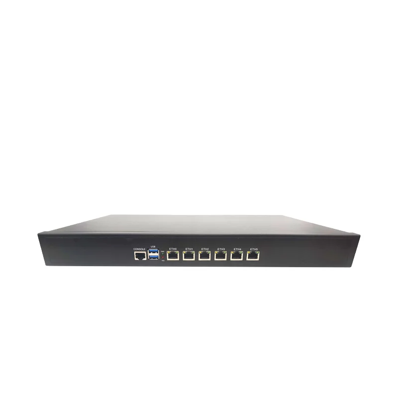 2024 Pfsense 1U PC Rack Mount Chassis pfsense 6 lan ports firewall router pc 1U firewalls PC server 2 sfp 1g 10g optional