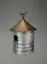 Galvanized Metal Farm Silo Hanging Birdhouse Bird House