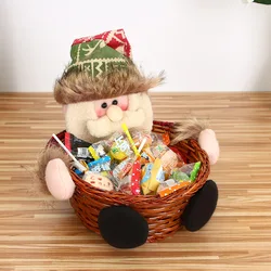 Рождественские украшения, новые рождественские корзины для конфет, рождественские украшения для стола, детские украшения для конфет, наличие на границе