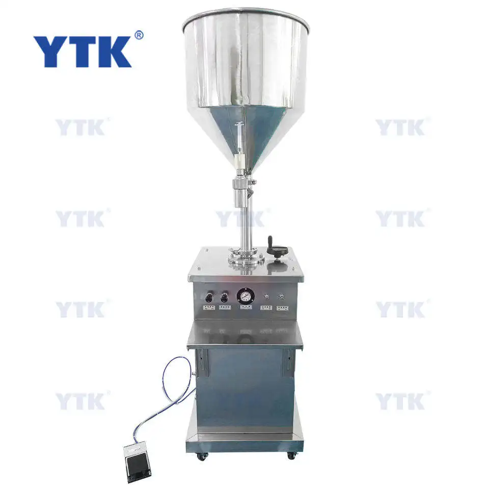 YTK-SG Pneumatic Cream Sauce filler Light needle syringe Honey paste unidirectional needle Vertical gel  Filling Machine