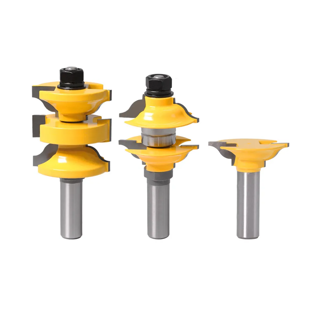 8mm router bits 3 set One-time molding Dowel knife for door frame Door panel knife used for hardwood used on router trimming